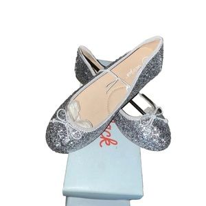 Cat & Jack Lesley glitter flats with bow